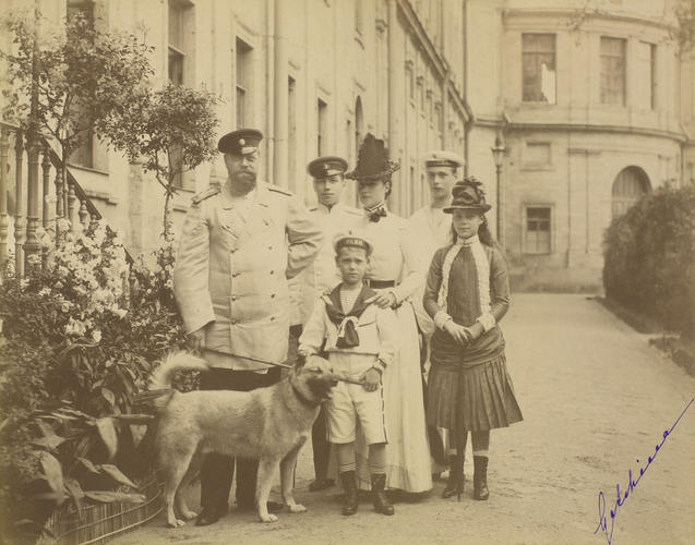 Alexander III, Emperor of Russia and his family at the Gatchina Palace