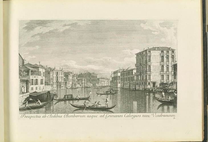 Master: Venetian views after Canaletto
Item: Prospectus ab Aedibus Bemborum usque ad Grimanos Calergios nunc Vendramenos
