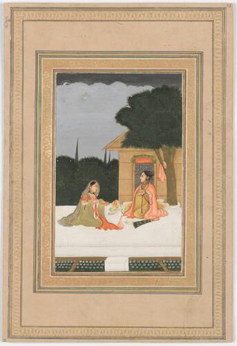Master: Mughal album of portraits, animals and birds.
Item: Paintings of a white cockatoo and a yogini Master: Mughal album of portraits, animals and birds.
Item: Paintings of a white cockatoo and a yogini