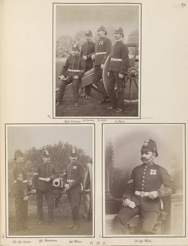 Soldiers from the Royal Marine Artillery who served in the Anglo-Egyptian War