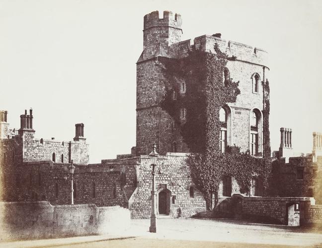 King Henry III Tower, Windsor Castle, seen from the Middle Ward. [Windsor Castle]