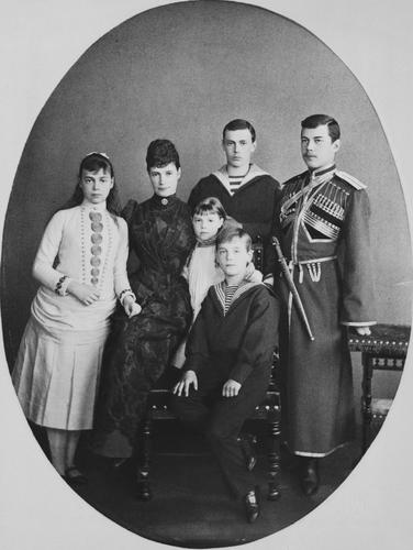 Maria Feodorovna, Empress of Russia with her children