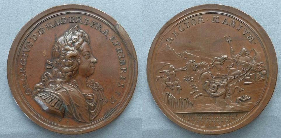 Medal commemorating the Arrival of King George I in Britain