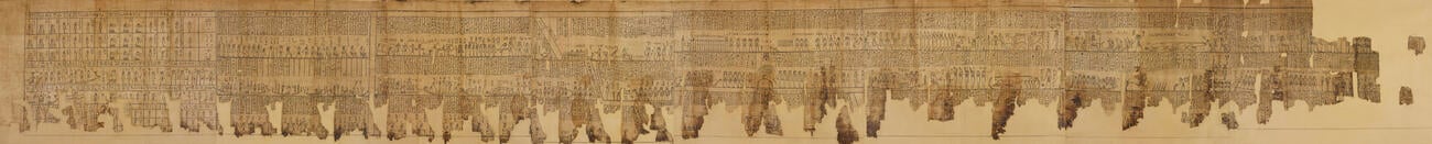 Section of the papyrus belonging to Nesmin, with the eighth hour of the Amduat