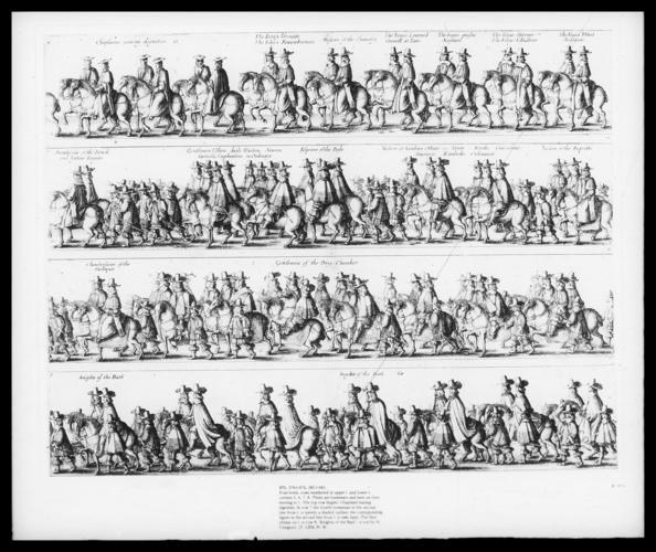 Coronation procession of Charles II through London Coronation procession of Charles II through London