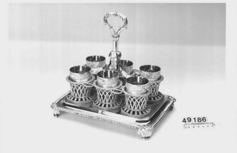 Egg-cup stand and egg-cups Egg-cup stand and egg-cups