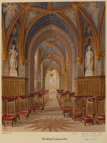 Royal visit to Louis-Philippe: interior of the Chapel at the Chateau d'Eu Royal visit to Louis-Philippe: interior of the Chapel at the Chateau d'Eu
