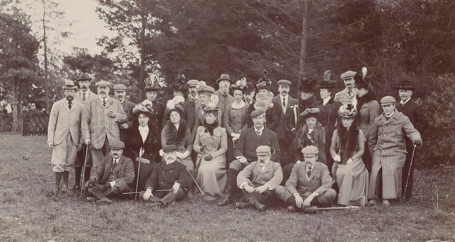 Shooting party at Sandringham House, 9 November 1900