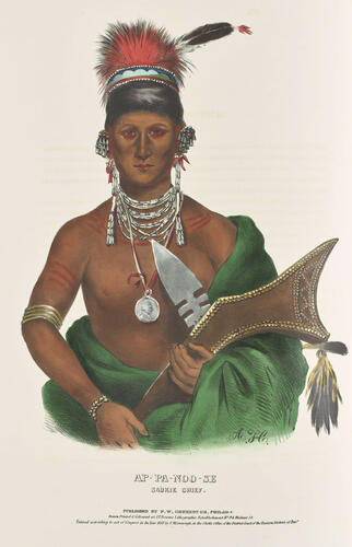 History of the Indian tribes of North America : with biographical sketches and anecdotes of the principal chiefs. Embellished with one hundred and twenty portraits from the Indian Gallery in the Department of War, at Washington ; v. 2 / by Thomas L. M'Kenney. . . and James Hall