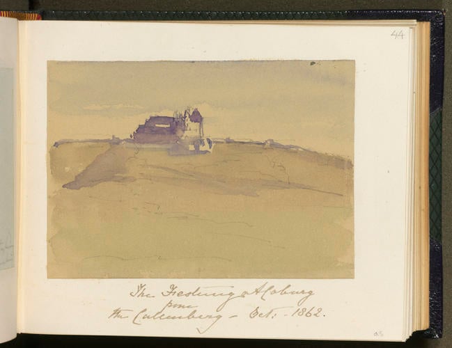 Master: SKETCHES FROM NATURE V. R. 1862 TO 1864
Item: The Festung of Coburg from the Callenberg