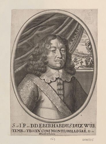 S et P ac D. D. EBERHARDUS DUX WURTEMB ET TECCEN COM MONTISBELLIGARD