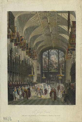 St George's Chapel with part of the Ceremony of an Installation of Knights of the Garter