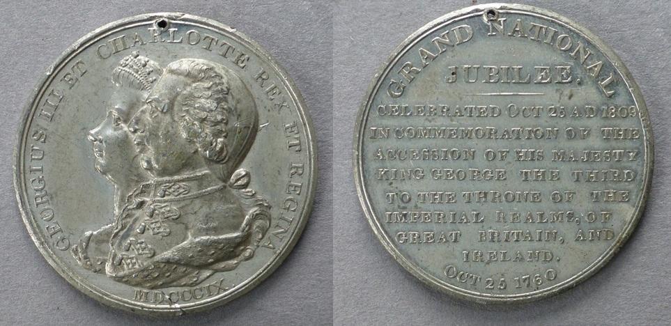 Medal commemorating the Golden Jubilee of the Reign of George III