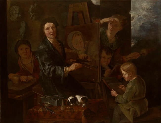 An Artist in his Studio