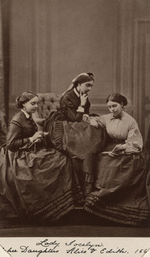 Lady Jocelyn and her daughters Alice and Edith. [Photographs, English Portraits. Volume 70. ]