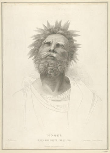 Master: Set of two prints of heads from 'The Parnassus'
Item: Homer [from the 'Parnassus']