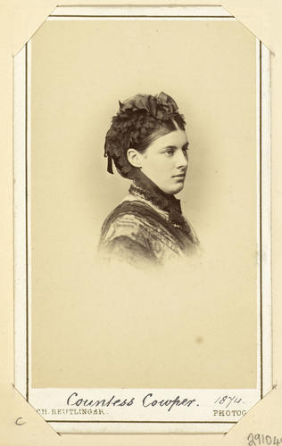 Countess Cowper. 1874. [Royal Household Portraits. Volume 55. ]