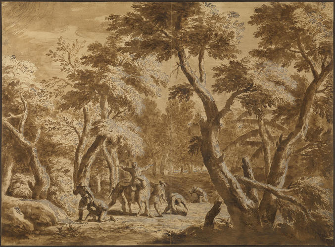Bandits attacking a traveller Bandits attacking a traveller