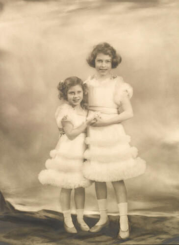 Princesses Elizabeth and Margaret, 13 December 1935