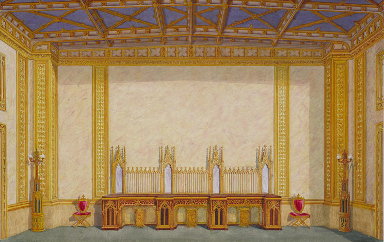 Windsor Castle: Dining Room, design for west elevation (No. 187)