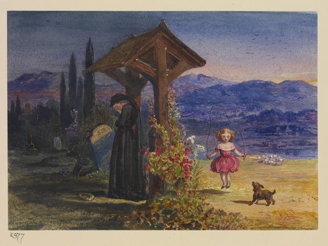 A widow and a child