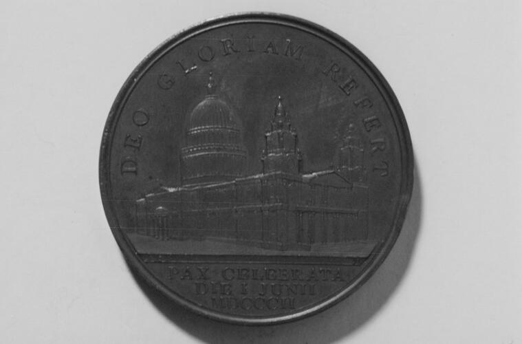 Great Britain. Medal commemorating the Peace of Amiens Great Britain. Medal commemorating the Peace of Amiens