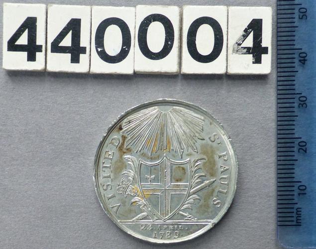 Great Britain. Medal commemoratig the Recovery of King George III from illness, 1789 Great Britain. Medal commemoratig the Recovery of King George III from illness, 1789