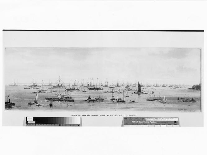 Review of Home and Atlantic fleets by HM the King, 31 July 1909 Review of Home and Atlantic fleets by HM the King, 31 July 1909
