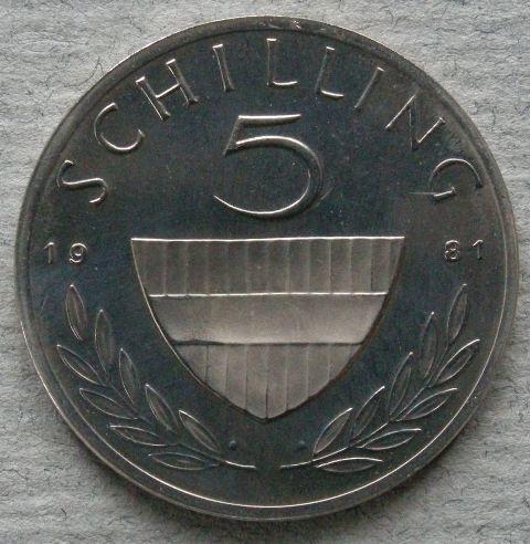Austria. Proof 5 schilling Austria. Proof 5 schilling