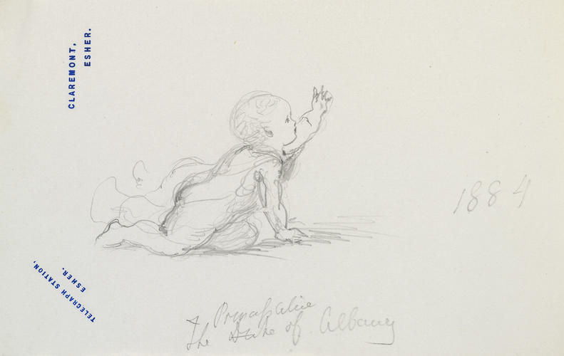 The Princess Alice of Albany crawling, 1884 The Princess Alice of Albany crawling, 1884