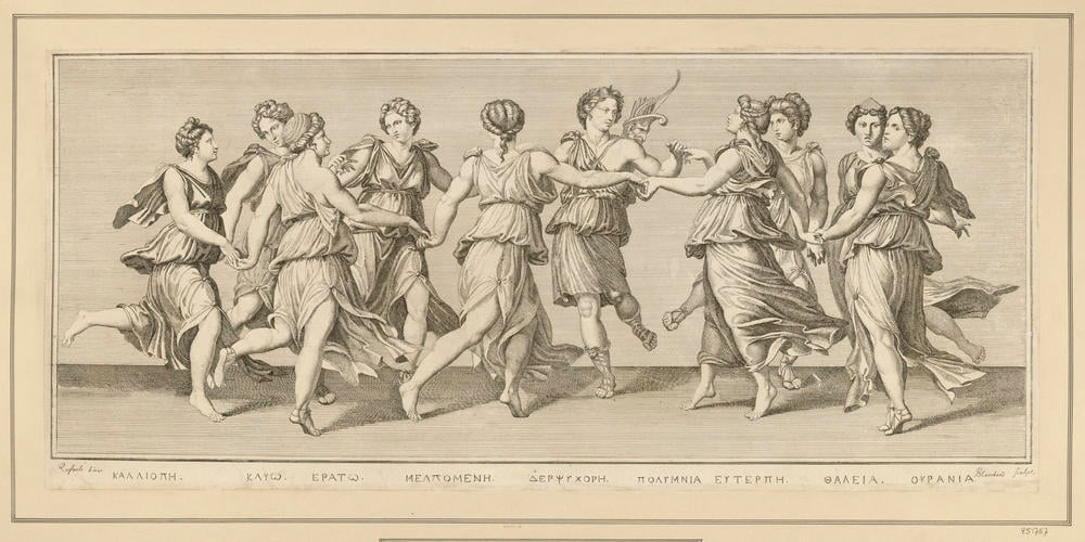 The Muses dancing