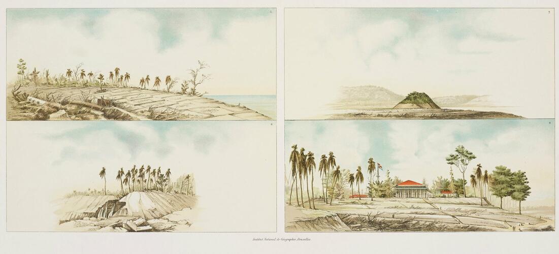 Master: Krakatau : Album contenant 25 planches chromolithographiques des Régions dévastées . . . / par R. D. M. Verbeek