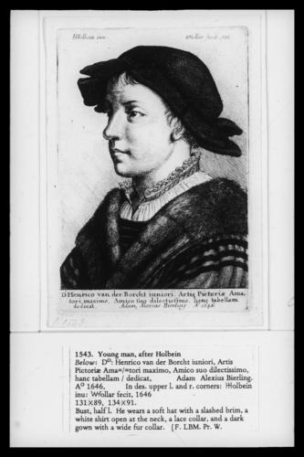 Young man, after Holbein Young man, after Holbein