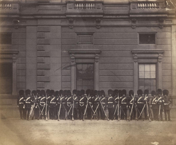 Grenadier Guards mounting guard at Buckingham Palace Grenadier Guards mounting guard at Buckingham Palace