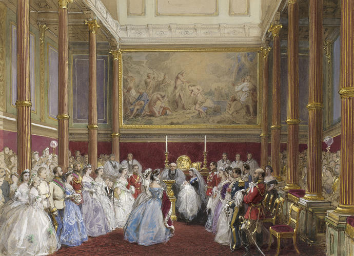 Christening of Prince Albert Victor of Wales, at Buckingham Palace, 10 March 1864