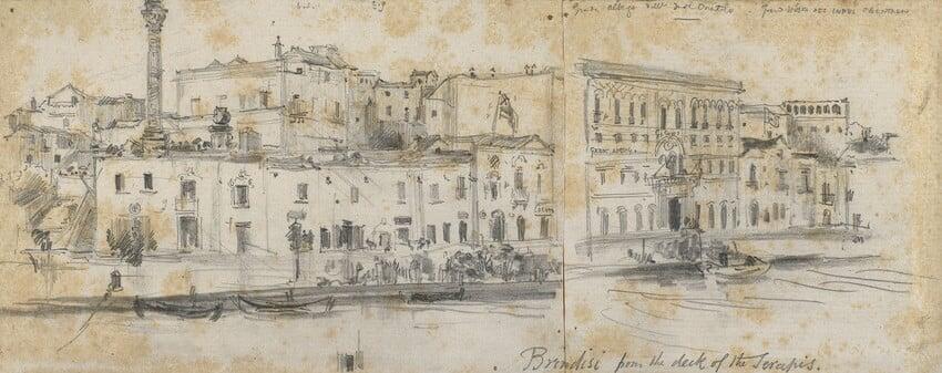 Brindisi from the deck of HMS Serapis