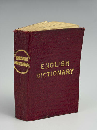 The Smallest English dictionary in the world. .