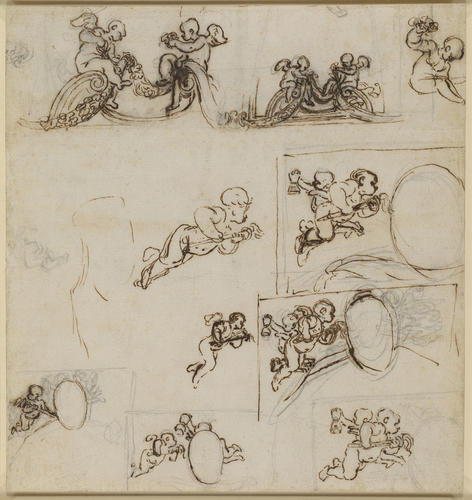 Studies of putti for the dome of the Chiesa Collegiata, Ariccia Studies of putti for the dome of the Chiesa Collegiata, Ariccia