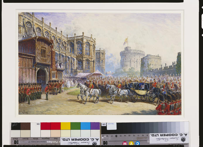 Marriage procession of Princess Louise to St George's Chapel, Windsor, 21 March 1871
