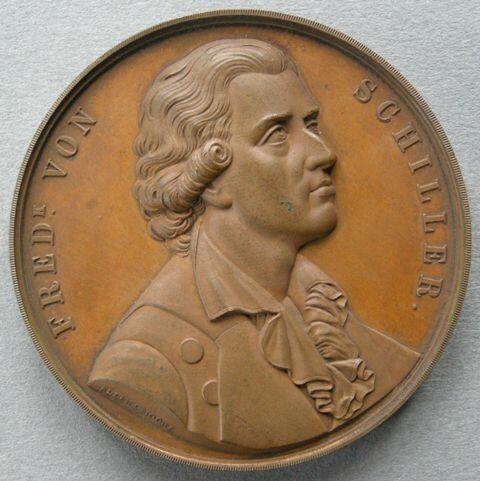 Germany. Medal commemorating the death of Friedrich von Schiller, 1805