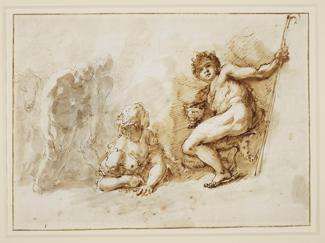 Studies for the drunken Silenus