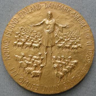 Vatican City. Medal commemorating the visit of Pope John Paul II to Scandinavia Vatican City. Medal commemorating the visit of Pope John Paul II to Scandinavia