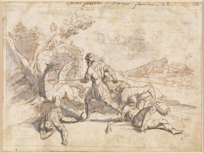 Cadmus killing the dragon Cadmus killing the dragon