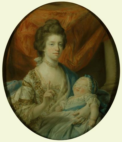 Queen Charlotte with Charlotte, Princess Royal