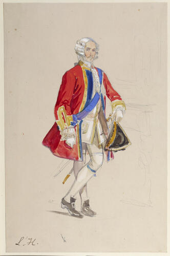 Study of Prince George of Cambridge in his costume for the fancy dress ball