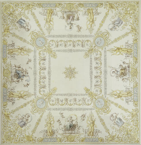 Ceiling design for the White Hall, Mikhailovsky Palace, St Petersburg Ceiling design for the White Hall, Mikhailovsky Palace, St Petersburg