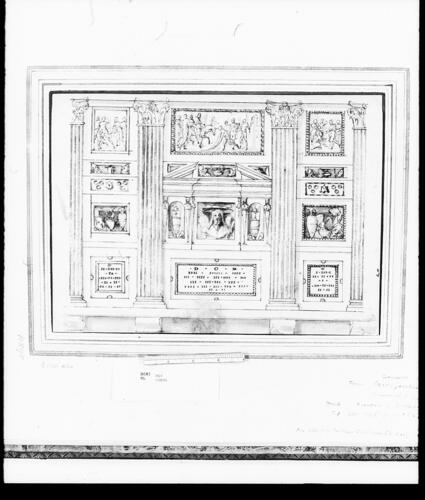 A design for a wall tomb
