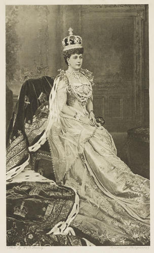 [Queen Alexandra, Princess of Denmark in Coronation Robes]