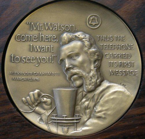 U. S. A. Medal commemorating the centenary of the Bell Telephone Service U. S. A. Medal commemorating the centenary of the Bell Telephone Service