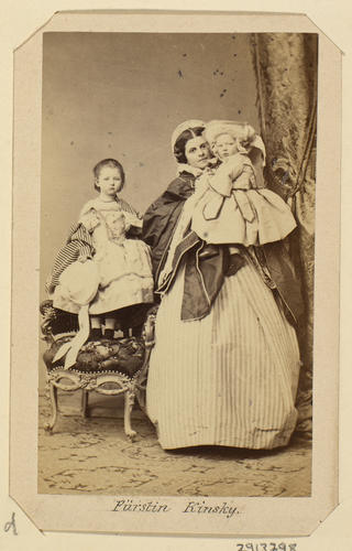 Furstin Kinsky with her children [in Photographs. Austrian Portraits. Volume 72]